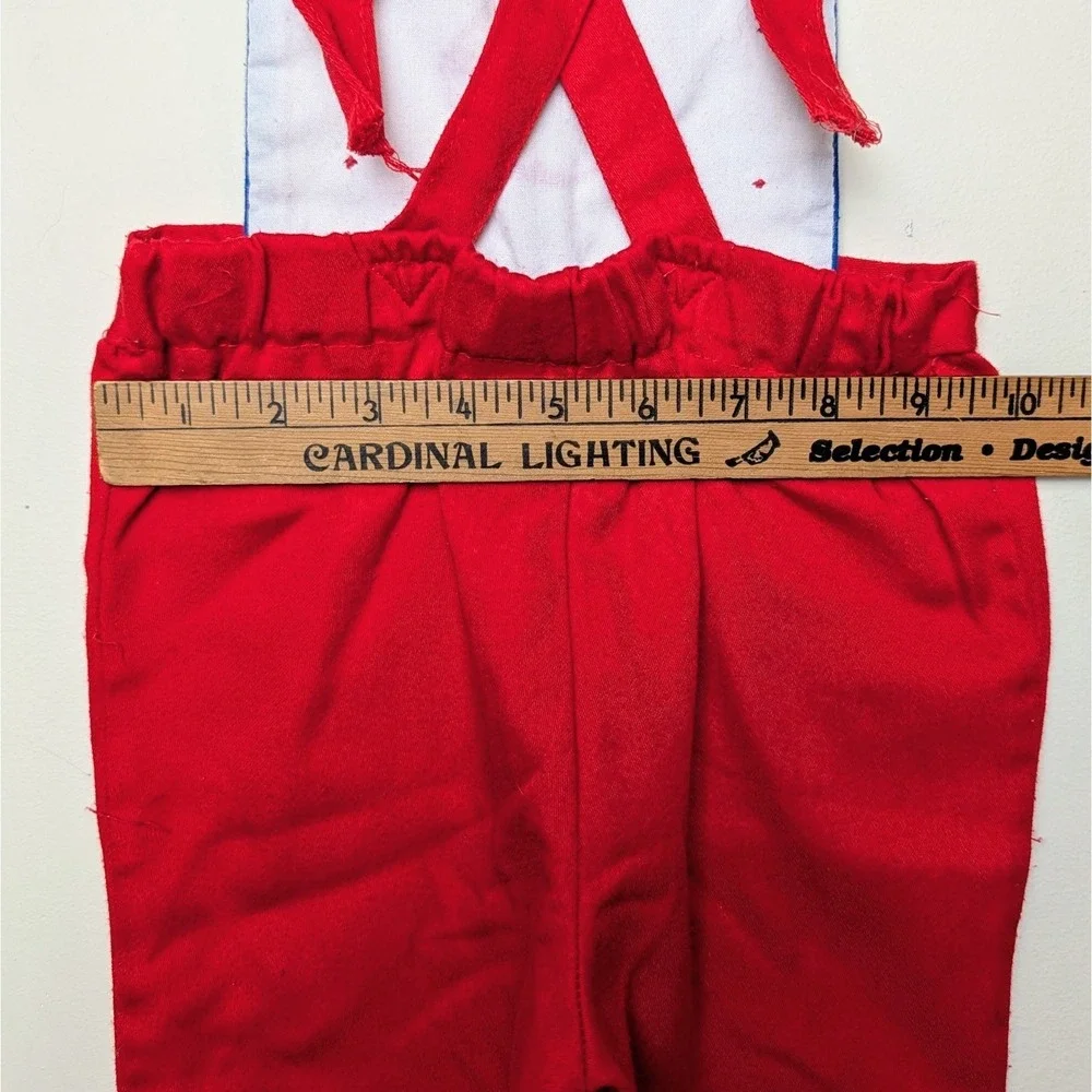 Vintage Health-Tex Sailboat Applique Nautical‎ Sailor Overalls 80s Toddler 2T